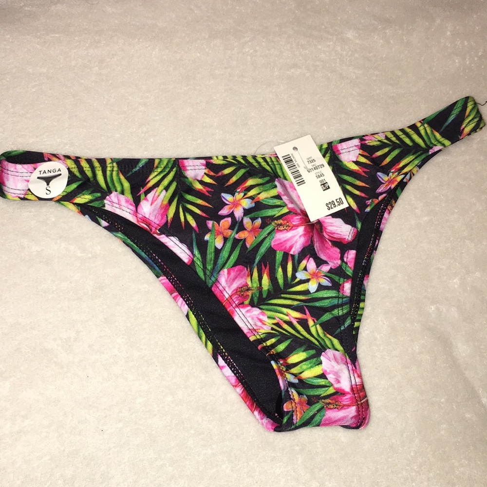 Floral Tropical Bikini Bottom